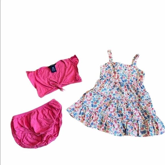 Lot of 3 Girls Dresses Gap Chaps Old Navy 12-18 MO - Picture 2 of 9